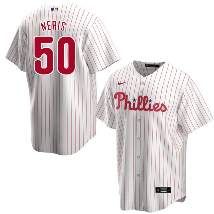 Nike Men #50 Hector Neris Philadelphia Phillies Baseball Jerseys Sale-White